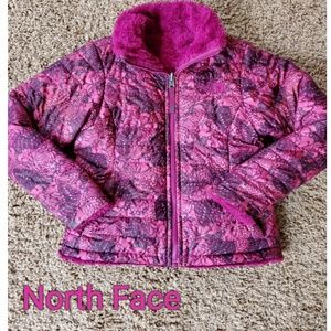 Girl's North Face Reversible Mossbud Swirl Jacket